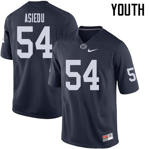 Youth #54 Nana Asiedu Penn State Nittany Lions College Football Jerseys Sale-Navy